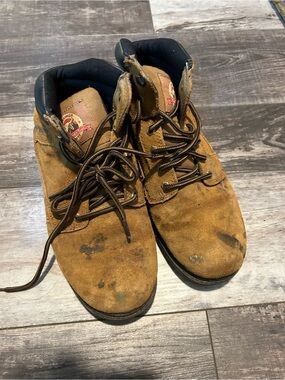 Brahma Men's Tan Suede Work Boots